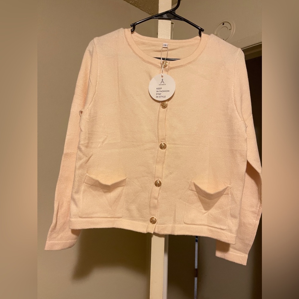 Anrabess Cream cardigan NWT Sz small